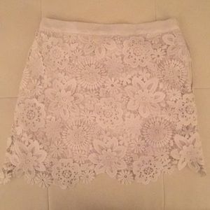 Topshop Skirts - Topshop white lace skirt Topshop Skirts - Topshop white lace skirt